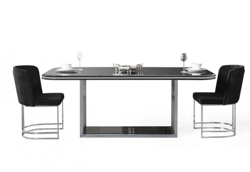 <p>TESLA SİYAH YEMEK ODASI</p>
